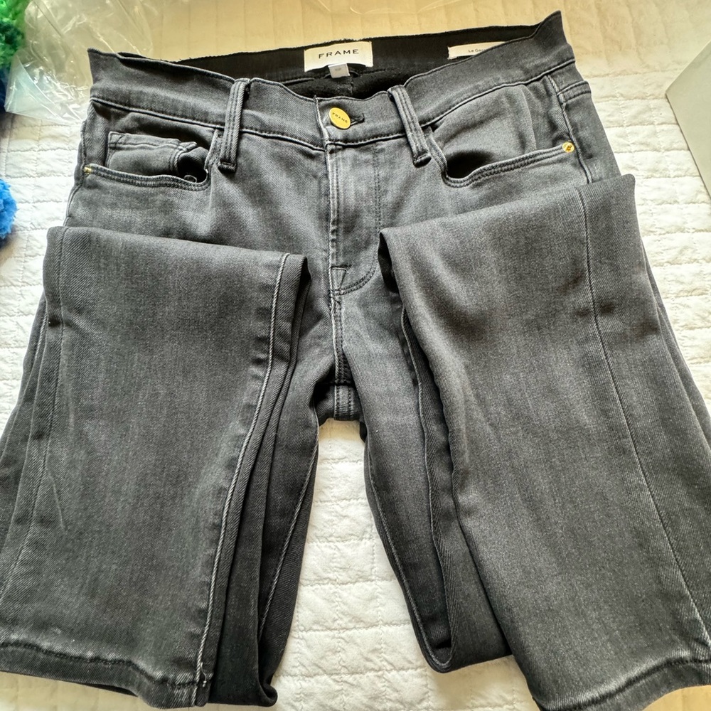 Frame faded black jeans size 25